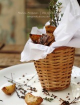 Baked baby potatoes, Indian style – The husband cooks!
